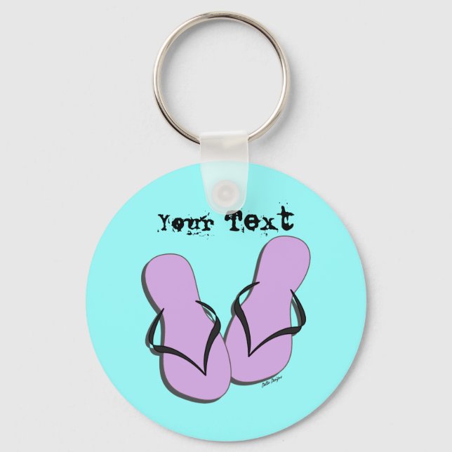 Flip Flop Parade Keychain (Front)