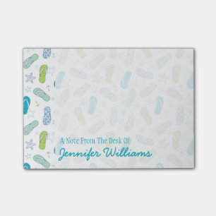 Flip Flop Pattern Add Your Name Post-it Notes