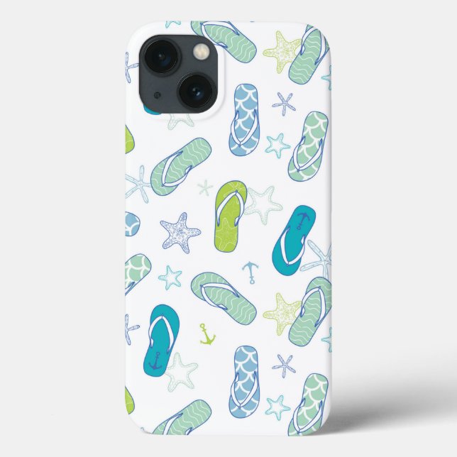 Flip Flop Pattern Case-Mate iPhone Case (Back)