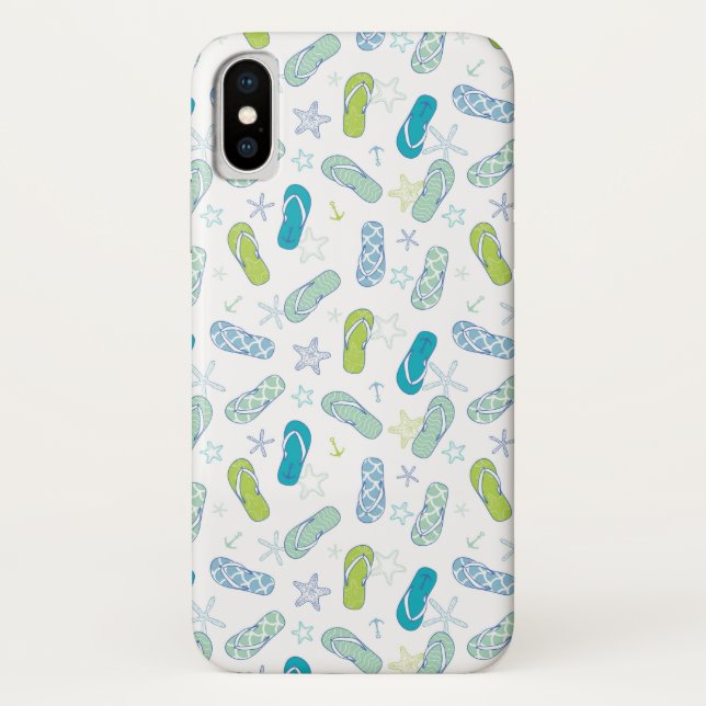 Flip Flop Pattern Case-Mate iPhone Case (Back)