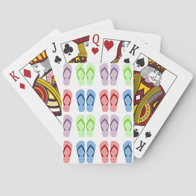 Flip Flop Pattern Playing Cards (Back)