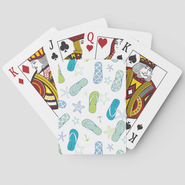 Flip Flop Pattern Playing Cards (Back)