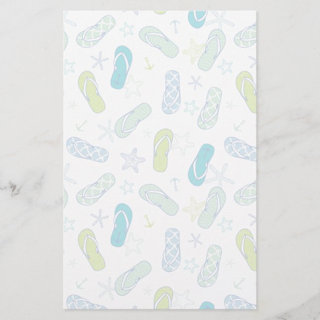 Flip Flop Pattern Stationery (Front)