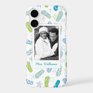 Flip Flop Pattern Your Photo & Name
