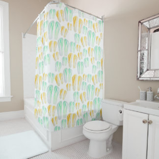 Flip Flop Print Shower Curtain