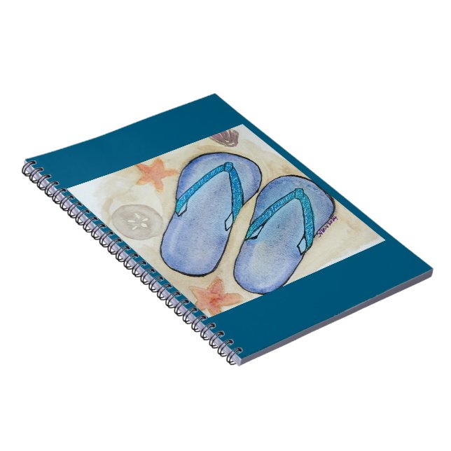 Flip Flop Spiral Photo Notebook (Right Side)