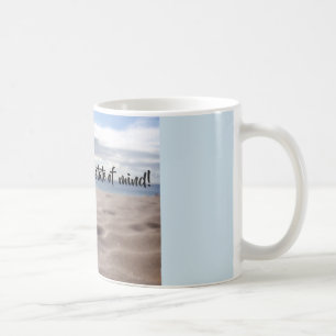 Flip-flop state of mind mug with glistening sand!