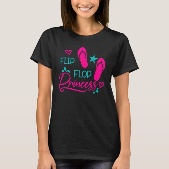 Flip Flop Summer Princess  Happy Summer Y'all 2022 T-Shirt (Front)