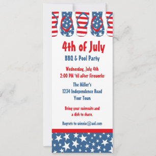Flip Flops America Invitation