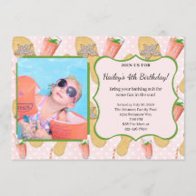 Flip Flops and Lemonade Party Invitation