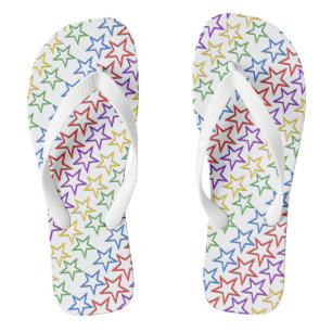 Flip Flops - Bands of Coloured Stars