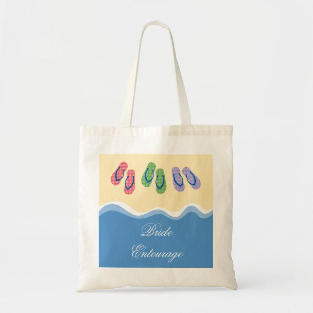 Flip Flops Beach Bag (Front)