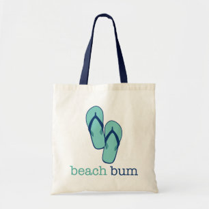 Flip Flops Beach Bum Canvas Tote Bag