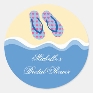 Flip Flops Beach Favour Sticker