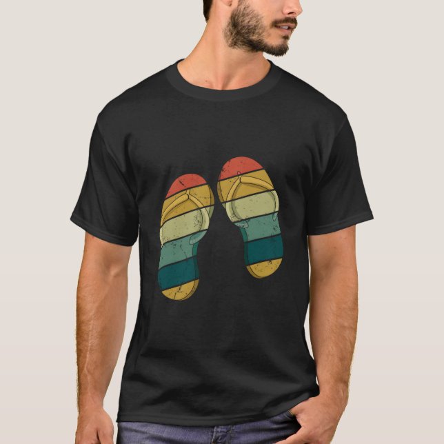 Flip Flops Beach Swim Surfer Hello Summer T-Shirt (Front)