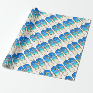 Flip Flops - Beach Wrapping Paper