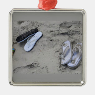 FLIP FLOPS BEACHY CHRISTMAS ORNAMENT