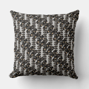 Flip Flops Black n Grey Design Cushion