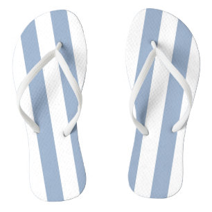 Flip Flops Blue & White Stripe