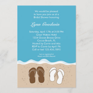 Flip Flops Bridal Shower Invitation