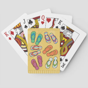 Flip Flops Bright Playing Cards