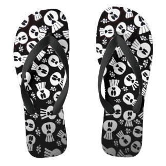 flip flops -caleras -skulls