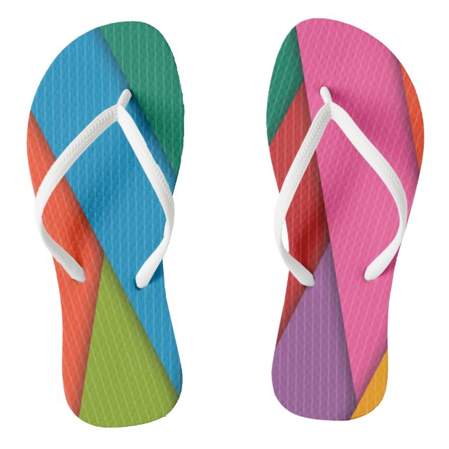 Flip Flops Colourful Triangles (Footbed)