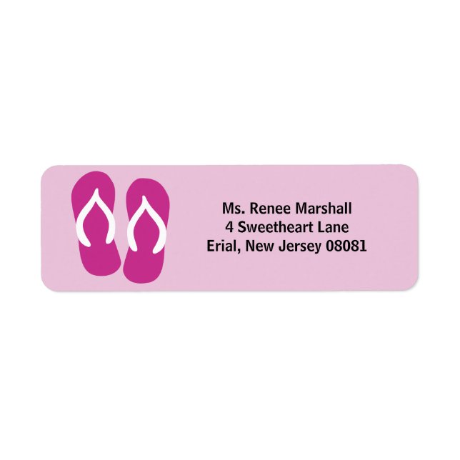 Flip Flops & Customize Your Text (Front)