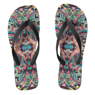 Flip Flops Drawing Floral