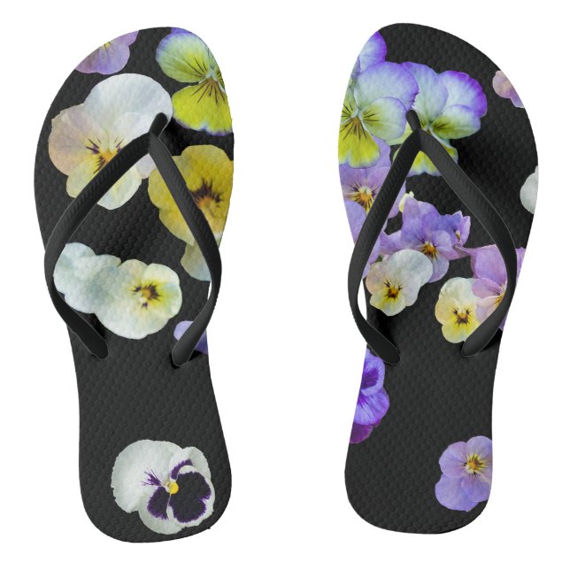 Flip Flops, flowered Flip Flops (Footbed)