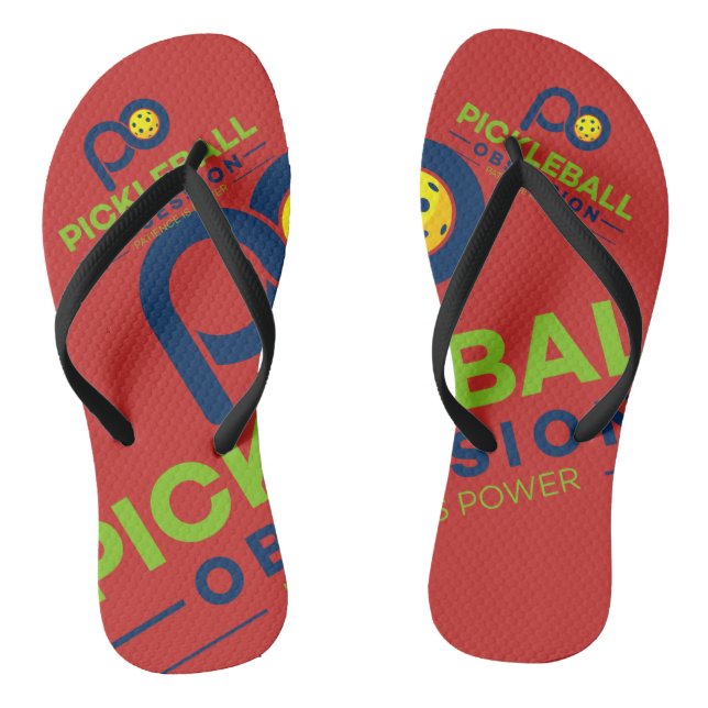 Flip Flops for the Pickleball Obsessed!! (Footbed)