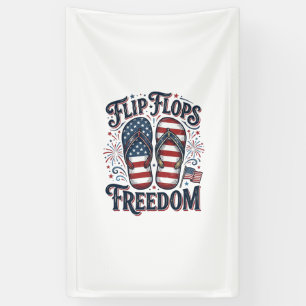 Flip Flops Freedom Patriotic Summer Shirt Design_1 Banner
