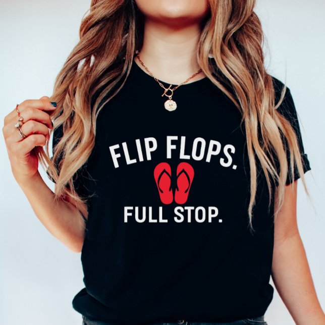 Flip Flops Full Stop; Short & Sweet Beach T-Shirt (Creator Uploaded)