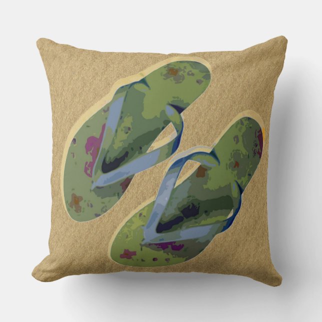 Flip Flops (green) Cushion (Front)