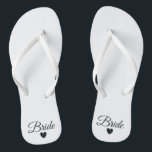 Flip-Flops - Heart Fab Bride Flip Flops<br><div class="desc">Flip Flops for the Bride! Easily customisable,  change the strap colours,  sole colours,  add text or other images!</div>
