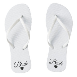 Flip-Flops - Heart Fab Bride Flip Flops