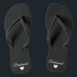 Flip-Flops - Heart Fab Bridesmaid Flip Flops<br><div class="desc">Flip Flops for the Bride to Be to wear on or after their Wedding Day! Easily customisable,  change the strap colours,  sole colours,  add text or other images!</div>