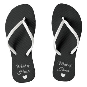 Flip-Flops - Heart Fab Maid of Honour Flip Flops