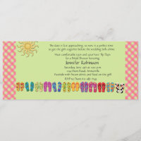 Flip Flops in a Row Invitation