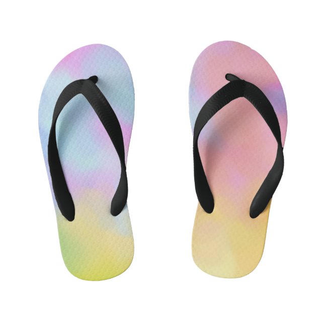 Flip flops in pastel coloured clouds (Footbed)