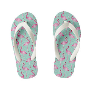 Flip Flops, Kids/Flamingos Kid's Flip Flops