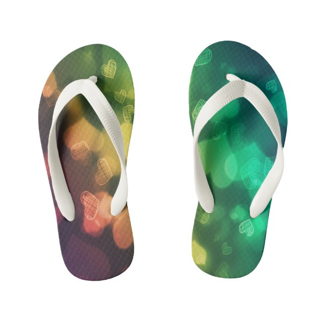 Flip Flops, Kids/Hearts Kid's Flip Flops (Footbed)