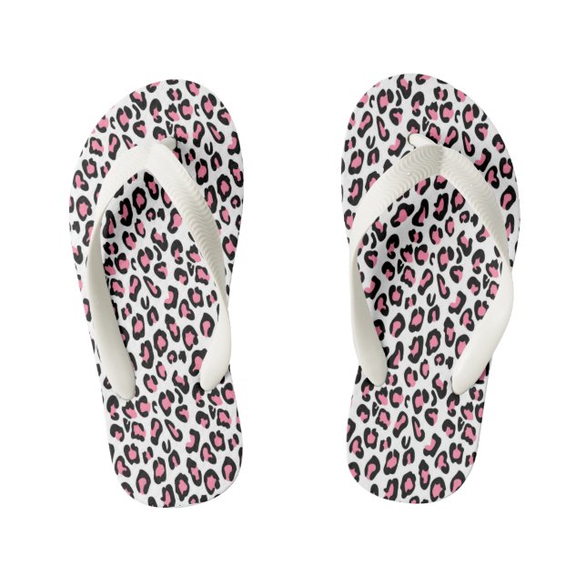 Flip Flops, Kids/Leopard Print Kid's Flip Flops (Footbed)
