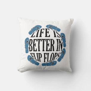 Flip Flops - Life In Flip Flops Cushion