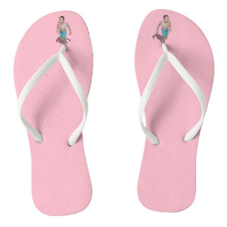 Flip Flops - Little Guy Between Toes Looks Up To U