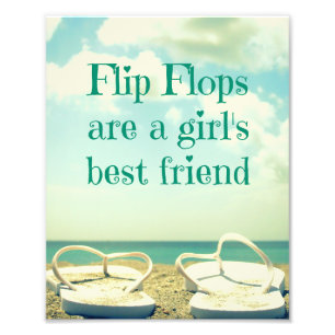 Flip Flops on the Beach Photo Print