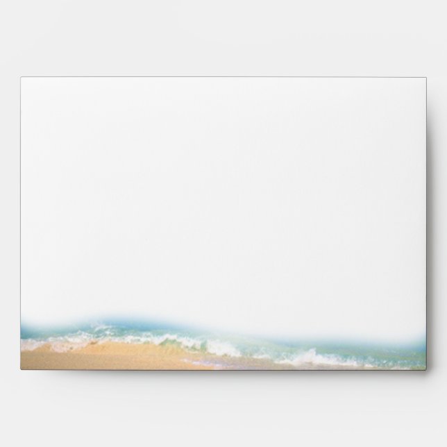 Flip Flops on the Beach Wedding Envelope (Front)