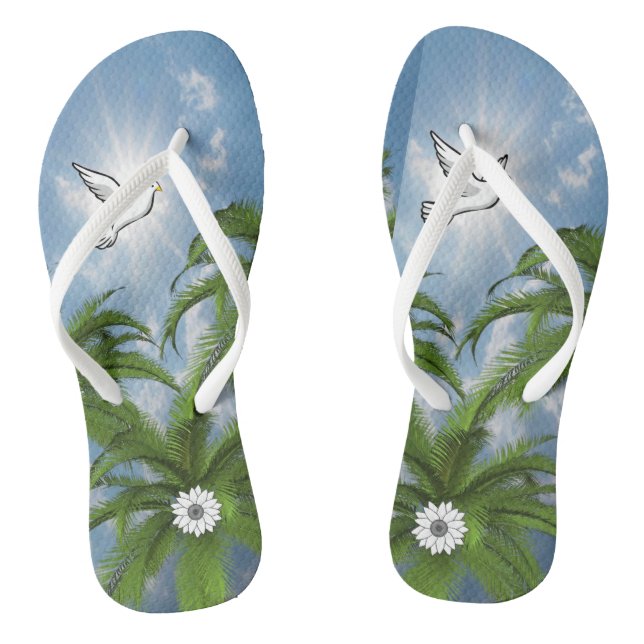 Flip Flops Palm Tree (Footbed)