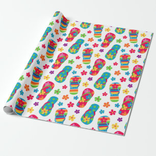 Flip Flops Pattern Wrapping Paper
