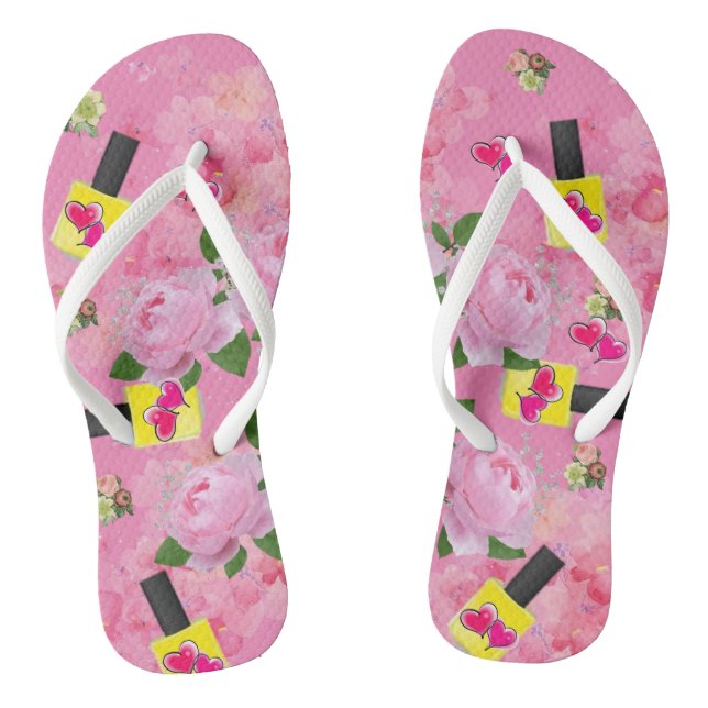 Flip Flops Pedi Style Summer Polish Pink (Footbed)